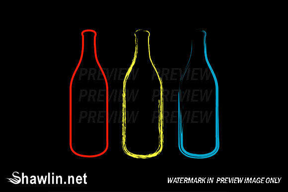 Download Bottles Sketched - Sketched Collection