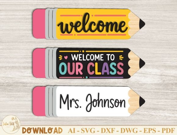 Download Personalized Teacher Pencil Sign SVG - Pen Collection