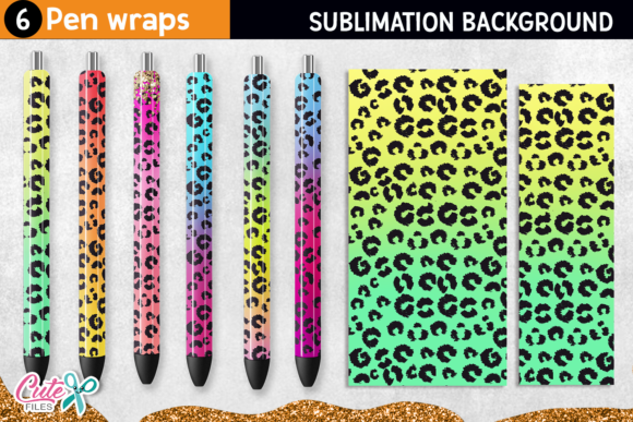 Download Leopard Pen Wraps Sublimation Designs - Pen Collection