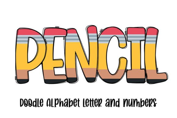 Download Pencil Doodle Alphabet School PNG - Pen Collection