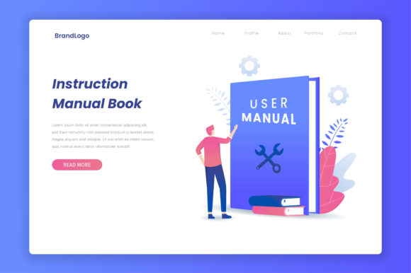 Download User Manual Book Vector Concept - Manual Collection