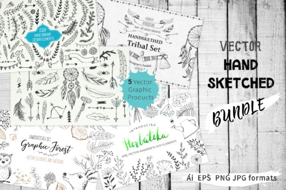 Download Vector Hand Sketched BUNDLE - Premium Resources
