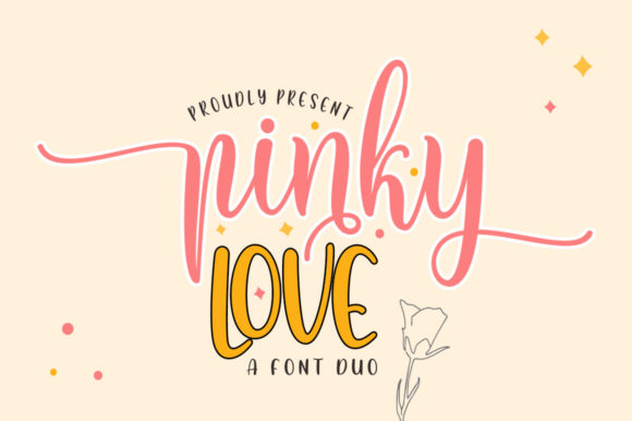 Download Pinky Love Font Duo - Duo Collection