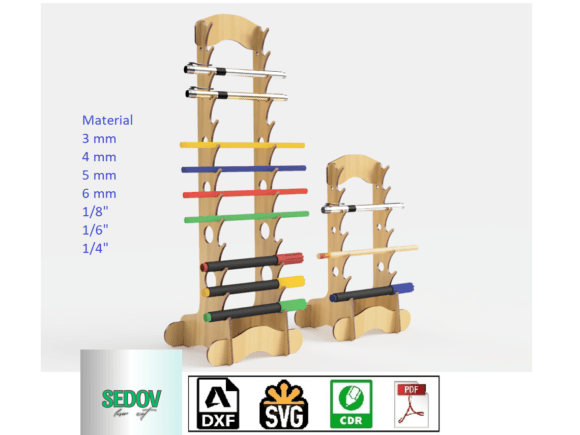 Download Laser Cut Pen Organiser Display Stand - Pen Collection