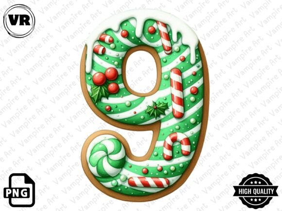 Download Holiday Typeface and Number Clipart PNG - Typeface Collection
