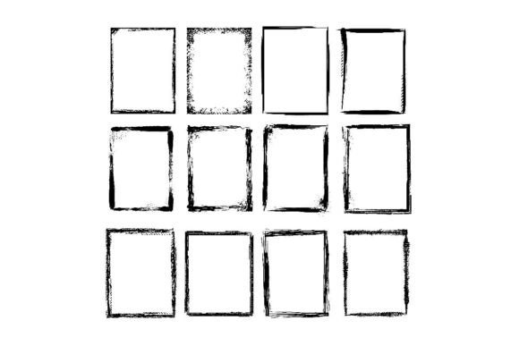 Download Grunge Frames. Scratchy Sketched Shapes - Sketched Collection