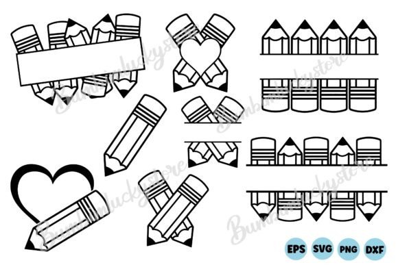 Download Pencil Outline Svg Bundle - Pen Collection