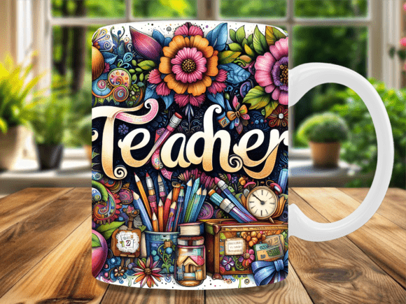 Download Floral Teacher Appreciation Pencil Mug - Pen Collection