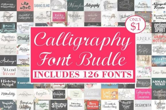 Download Calligraphy Font Bundle - Calligraphy Collection