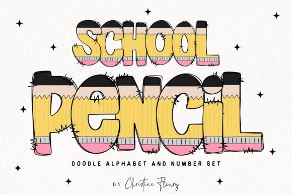 Download Pencil Doodle Alphabet School PNG - Pen Collection