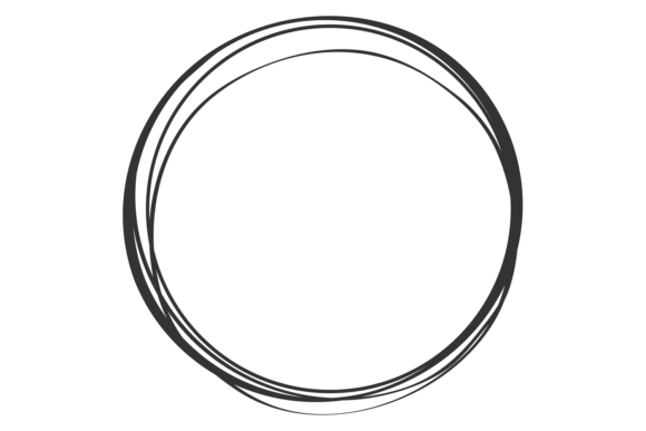 Download Doodle Ring Frame. Scribbled Sketched Li - Sketched Collection