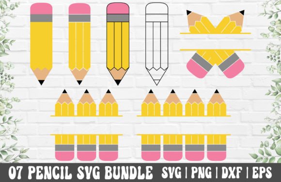Download Pencil SVG Bundle - Pencil Name Frame - Pen Collection