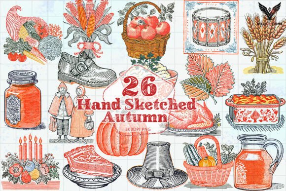 Download Hand Sketched Autumn PNG - Sketched Collection